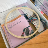 Great Blue Heron Embroidery and Beadwork Kit (Kate Wyatt Fine Art)