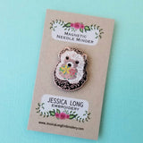 Hedgehog Needle Minder (Jessica Long Embroidery)