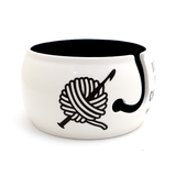 "I Crochet So I Don't Choke People" Ceramic Yarn Bowl (Lenny Mud)