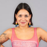 Altiplano Ombre Bead Fringe Earrings