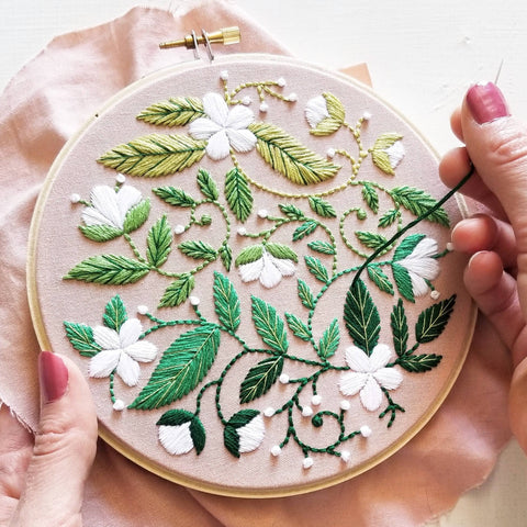 Blissful Blooms Embroidery Kit (Jessica Long Embroidery)