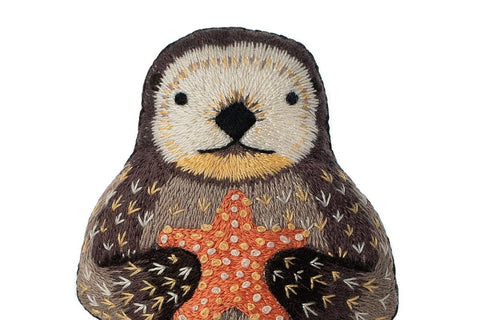 Kiriki Press Otter Embroidered Doll Kit