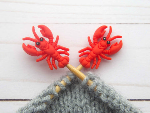 Fox & Pine Stitch Stoppers — Lobster