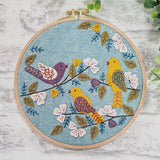 Dawn Chorus Appliqué Hoop Craft Kit: French