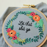 Rose Wreath Embroidery Kit (Jessica Long Embroidery)