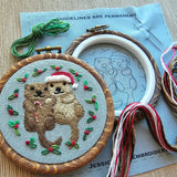 Otterly Adorable Ornament Embroidery Kit (Jessica Long Embroidery)