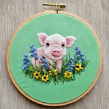 Posing Piglet Embroidery Kit (Jessica Long Embroidery)