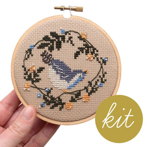 Spring Bird Cross Stitch Kit (Junebug and Darlin)