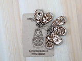 Matryoshka Doll Stitch Markers (Sunrise Grove)