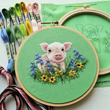 Posing Piglet Embroidery Kit (Jessica Long Embroidery)