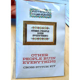 If At First You Don't Succeed Cross Stitch Kit (Subversive Cross Stitch)