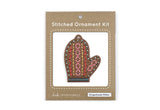 Kiriki Press Gingerbread Mitten Stitched Ornament Kit