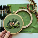 Forest Snail Embroidery Kit (Jessica Long Embroidery)