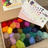 Wool Roving: 40 Colors Collection