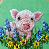 Posing Piglet Embroidery Kit (Jessica Long Embroidery)