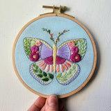 Beginner Butterfly Sampler Embroidery Kit (Jessica Long Embroidery)