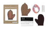 Kiriki Press Gingerbread Mitten Stitched Ornament Kit