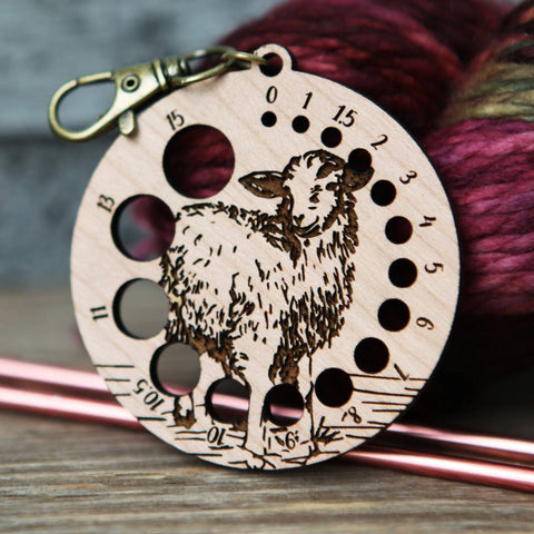 Needle Gauge with Sheep (Sunrise Grove)