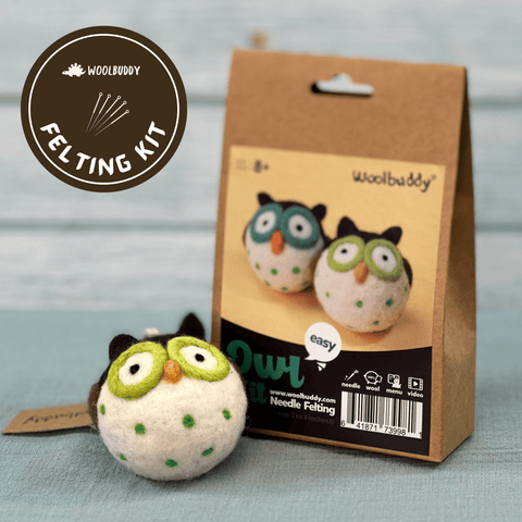 Woolbuddy Owl Needle Felting Kit