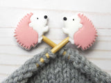 Pink Hedgehog Stitch Stoppers