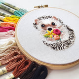 Hedgehog Embroidery Kit (Jessica Long Embroidery)