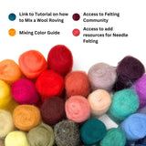 Wool Roving: 40 Colors Collection