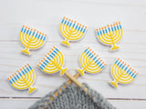 Fox & Pine Stitch Stoppers — Menorah