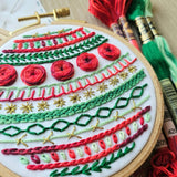 Deck the Halls Ornament Embroidery Kit (Jessica Long Embroidery)