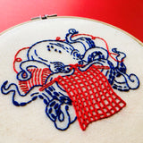 Octopus Knitting Embroidery Kit (Hook, Line & Tinker)