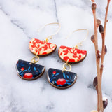 Blue + Red Graphic Earrings (No Man's Land)
