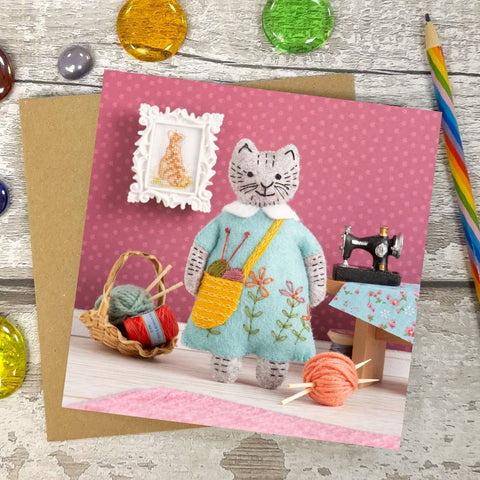 Mrs. Cat Greeting Card