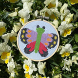Spot Colors Butterfly by Mary Engelbreit Cross Stitch Kit