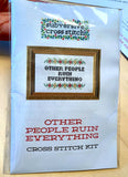 Fancy F*ck Cross Stitch Kit (Subversive Cross Stitch)