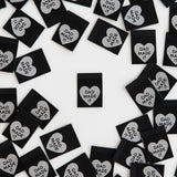 Dad Made It Heart - Sewing Woven Clothing Label Tags
