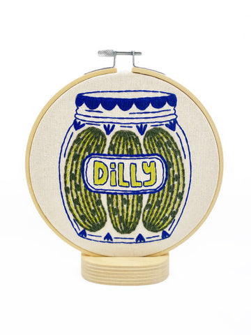 Pickles Embroidery Kit (Hook, Line & Tinker)