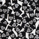 Dad Made It Heart - Sewing Woven Clothing Label Tags