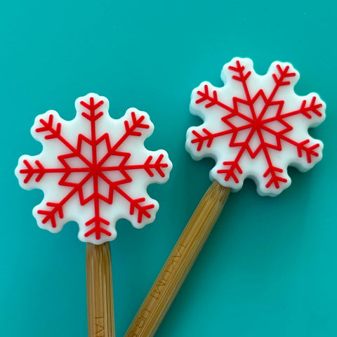 Red Snowflake Point Protectors (Comma Craft Co.)