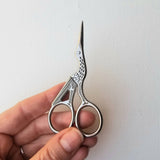 Stork Embroidery Scissors (Jessica Long Embroidery)