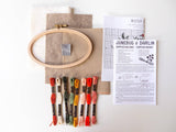 Junebug and Darlin Rosy Chaos Cross Stitch Kit