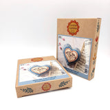 Corinne Lapierre Embroidered Heart Wool Mix Felt Craft Kit