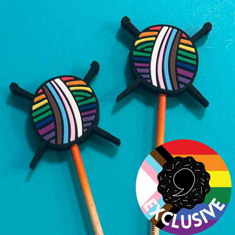 Pride Yarn Point Protectors (Comma Craft Co.)