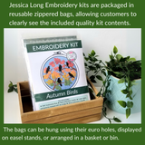 Forest Snail Embroidery Kit (Jessica Long Embroidery)