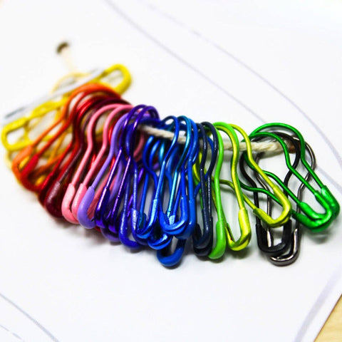 Anna B. 40-Piece Color Splash Bulb Stitch Markers