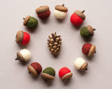 Holiday Felted Acorn Kit (Grey Fox Felting)
