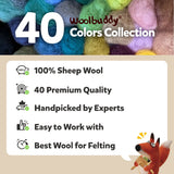 Wool Roving: 40 Colors Collection