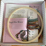Great Blue Heron Embroidery and Beadwork Kit (Kate Wyatt Fine Art)