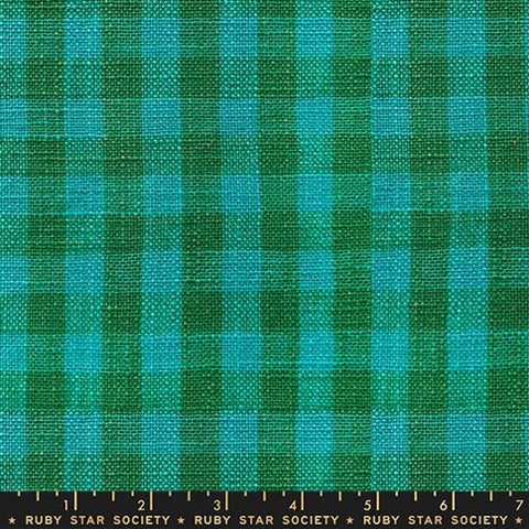 Sunshine Toweling Turquoise Small Check