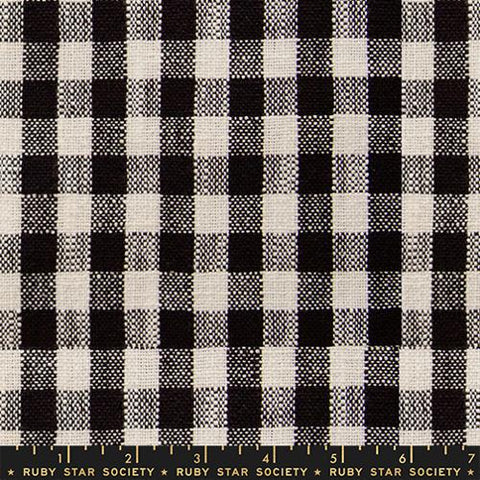 Sunshine Toweling Black Small Check