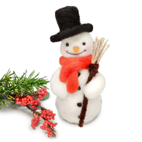 Festive Snowman Needle Felting Craft Kit