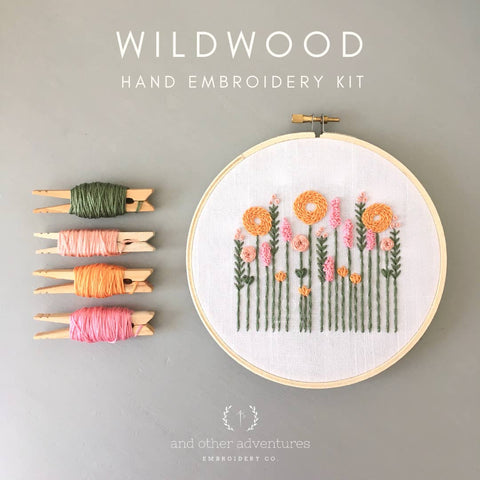 Wildwood in Orange Embroidery Kit